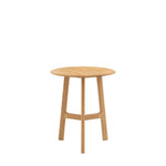 Madrid Round Mid-Century Scandi Side Table | Oak