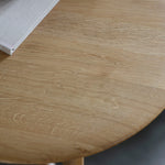 Madrid Round Mid-Century Scandi Side Table | Oak
