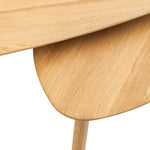 Madrid Mid-Century Scandi Nesting Coffee Tables | Natural | Set of 2