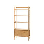 Madrid Mid-Century Scandi Open Display Unit | Oak