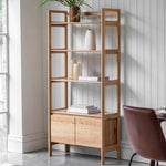 Madrid Mid-Century Scandi Open Display Unit | Oak