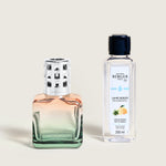 Glaçon Fragrance Lamp Set | Peach Green Ombre | Zest of Verbena