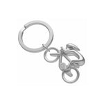 Cyclist Keyring | Silver