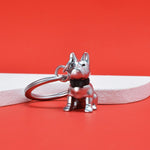 French Bulldog with Bow Tie Keyring
