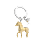 Horse & Trophy Keyring | Gold