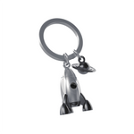 Rocket Keyring | Silver & Grey