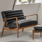 Datsun Mid-Century Modern 2 Seat Sofa | Antique Ebony