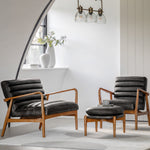 Datsun Mid-Century Modern 2 Seat Sofa | Antique Ebony