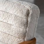 Datsun Mid-Century Modern Sheepskin Armchair | Cream