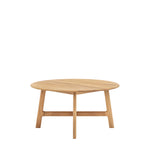 Madrid Round Mid-Century Scandi Coffee Table | Oak