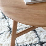 Madrid Round Mid-Century Scandi Coffee Table | Oak