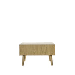 Milano Chevron 2 Drawer Coffee Table | Oak