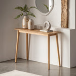 Milano Chevron Console Table | Oak