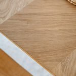 Milano Chevron Dining Table | Oak