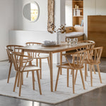 Milano Chevron Dining Table | Oak