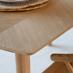 Milano Chevron Dining Table | Oak
