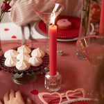 Straight Dinner Candle | Dark Pink | 22cm