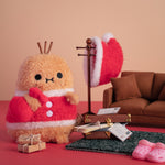 Santa Ricespud Mini Sitting Plush Toy