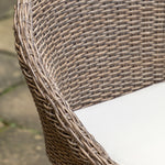 Outdoor Avena 4 Seat Round Dining Set | Natural