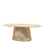 Outdoor Rialto Oval 6 Seater Dining Table | Natural