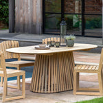 Outdoor Rialto Oval 6 Seater Dining Table | Natural