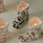 Nashville Ceramic Cowboy Boot Candle | Cactus Flower | 170g