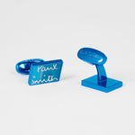 Men's Agate Logo Cufflinks | Blue