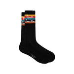 Men's 'Artist Stripe' Logo Socks | Black