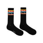 Men's 'Artist Stripe' Logo Socks | Black
