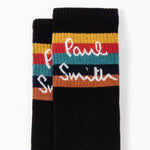 Men's 'Artist Stripe' Logo Socks | Black