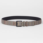 Men's Coated Canvas 'Signature Stripe' Belt