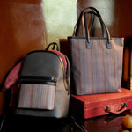 Men's Coated Canvas 'Signature Stripe' Pocket Backpack