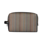 Men's Coated Canvas 'Signature Stripe' Wash Bag