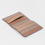Men's Leather 'Signature Stripe' Interior Passport Holder | Black