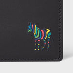 Men's Leather 'Zebra' Billfold/Coin Wallet | Black