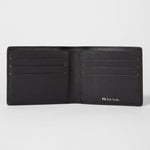 Men's Leather 'Zebra' Billfold/Coin Wallet | Black