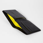 Men's Leather 'Zebra' Billfold/Coin Wallet | Black