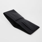Men's Pebble Grain Leather 'Zebra' Billfold Wallet | Black