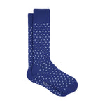 Men's Polka Dot Print Socks | Navy Blue
