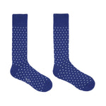 Men's Polka Dot Print Socks | Navy Blue