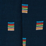 Men's Square 'Signature Stripe' Socks | Dark Blue