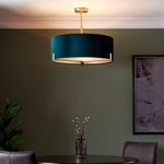 Hayfield Ceiling Light | Emerald Green/Brass