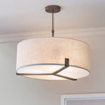 Hayfield Ceiling Light | Brushed Bronze/Natural