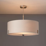 Hayfield Ceiling Light | Nickel/Slate Grey