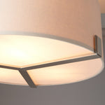 Hayfield Ceiling Light | Nickel/Slate Grey