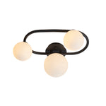 Pulsa Bathroom Ceiling Light | Black | Small
