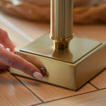 Trobridge Cordless Table Lamp Base | Brushed Aged Brass