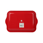 Bon Noel 'Cheers' Scalloped Serving Tray | Red & Green | 24cm