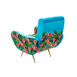 Roses Padded Armchair | Seletti Wears Toiletpaper | Blue