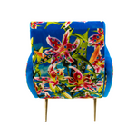 Flowers with Holes Padded Armchair | Seletti Wears Toiletpaper | Blue